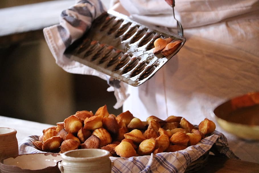 madeleine, mold, kitchen, shell, power, pastry, taste, former HD wallpaper