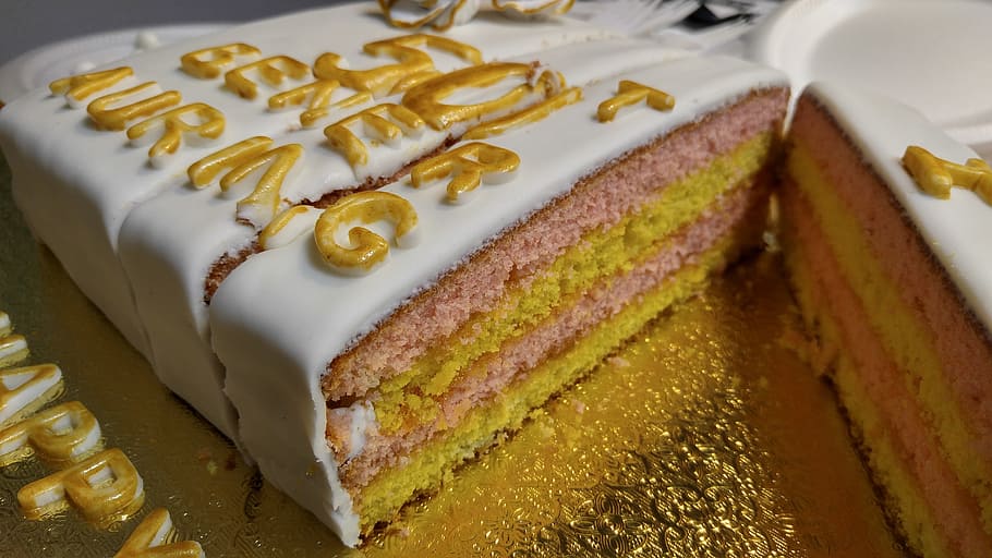 cake, dessert, bakery, food, food and drink, slice, meat, ready-to-eat HD wallpaper
