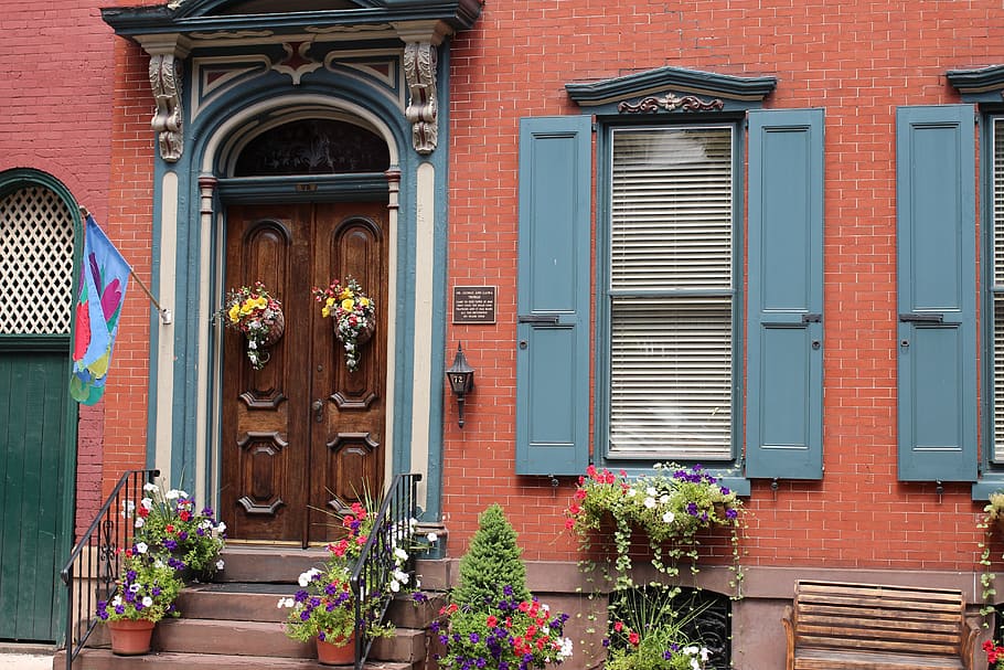 Window, Door, Architecture, Style, street, city, house, history HD wallpaper