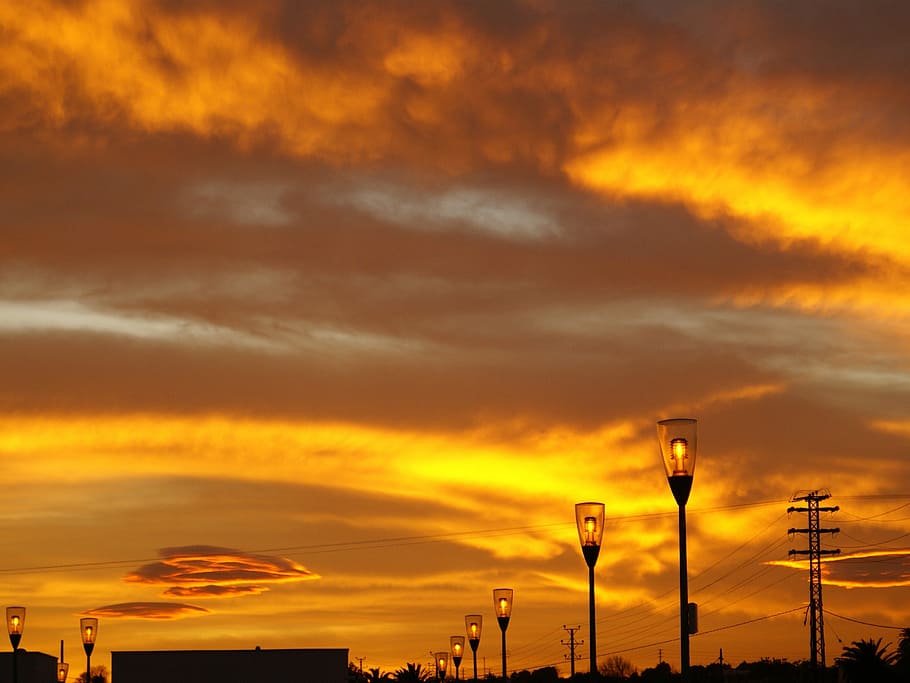 Sky, Sun, Sunset, Spain, Spanish, Espana, fire, clouds, europe HD wallpaper