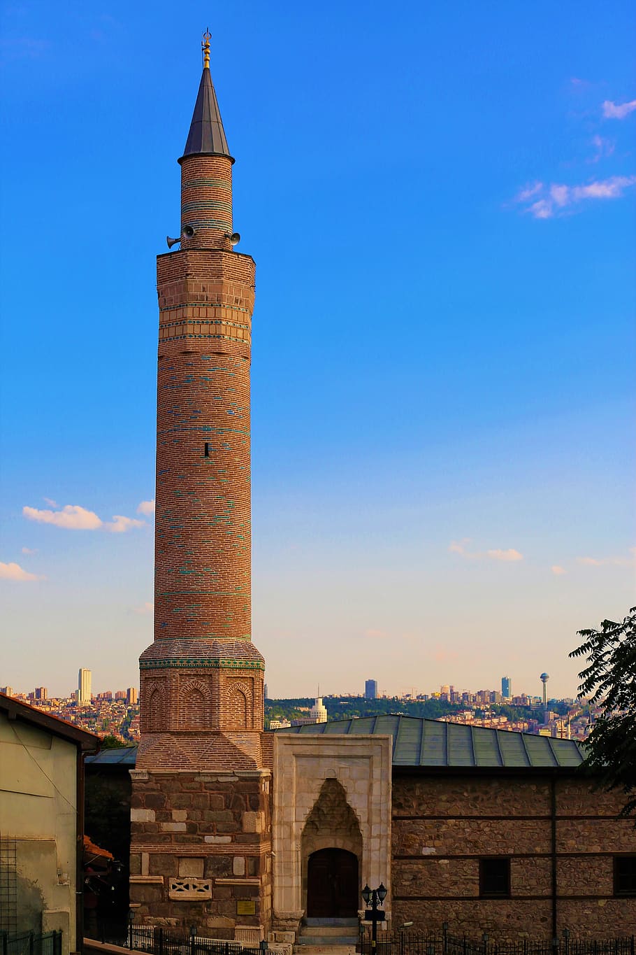 cami, minaret, religion, islam, city, ankara, turkey, architecture, HD wallpaper