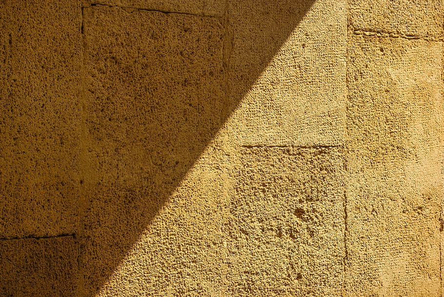 close-up photography of brown concrete pavement, Wall, Stone HD wallpaper