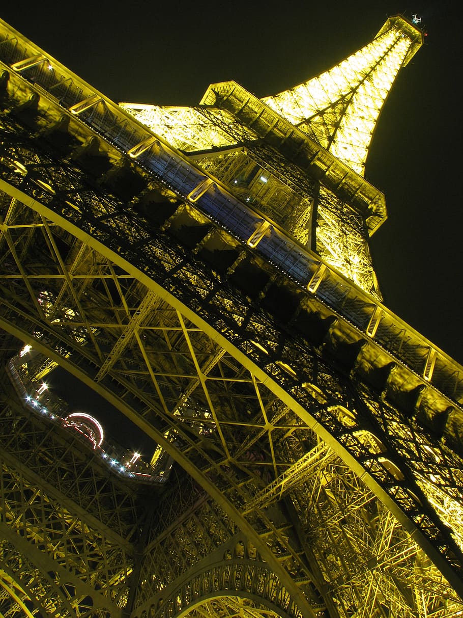 france, paris, eiffel tower, architecture, low angle view, built structure HD wallpaper