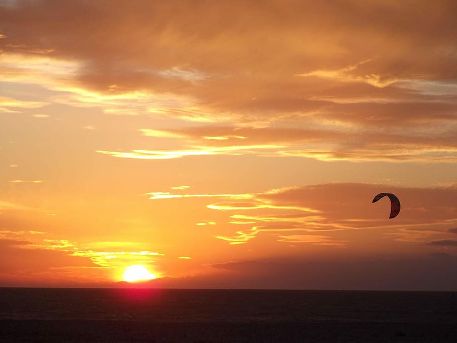 Sun, Sunset, Colors, Beach, sky, sea, scenics, nature, horizon over water HD wallpaper