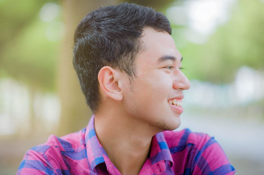 Man Facing Side on Selective Focus Photography, adolescence, boy HD wallpaper
