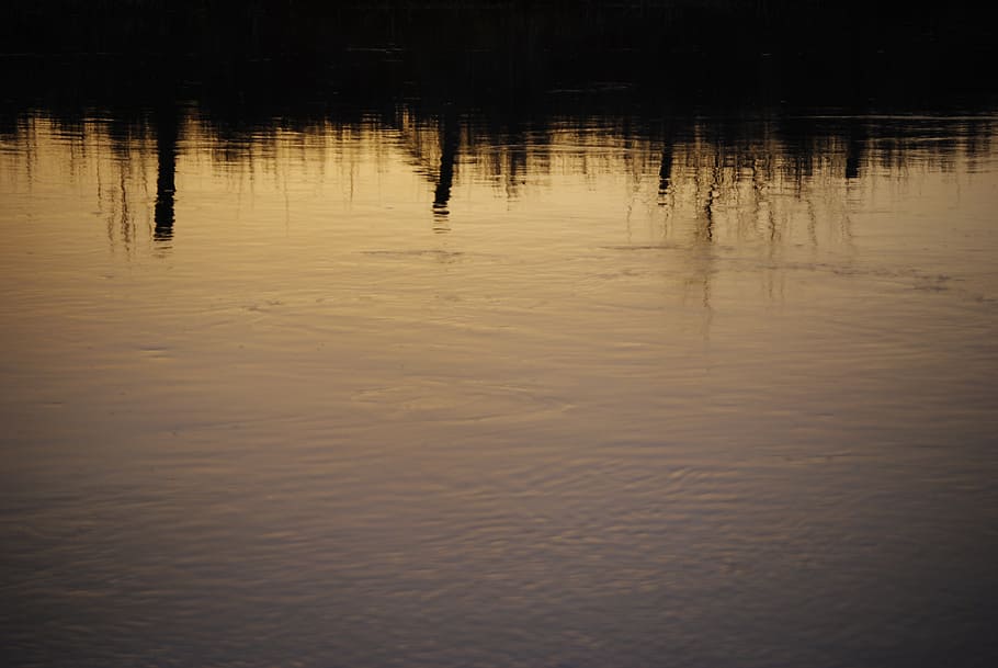 water, river, movement, reflection, waterfront, lake, tranquility HD wallpaper