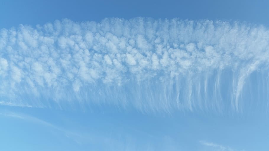 Sky, Clouds, Cloudscape, Cloud Formation, backgrounds, blue HD wallpaper