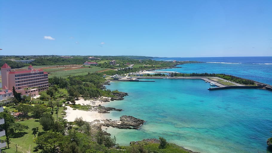 body of water and building, Okinawa, Japan, Asia, Vacation, island