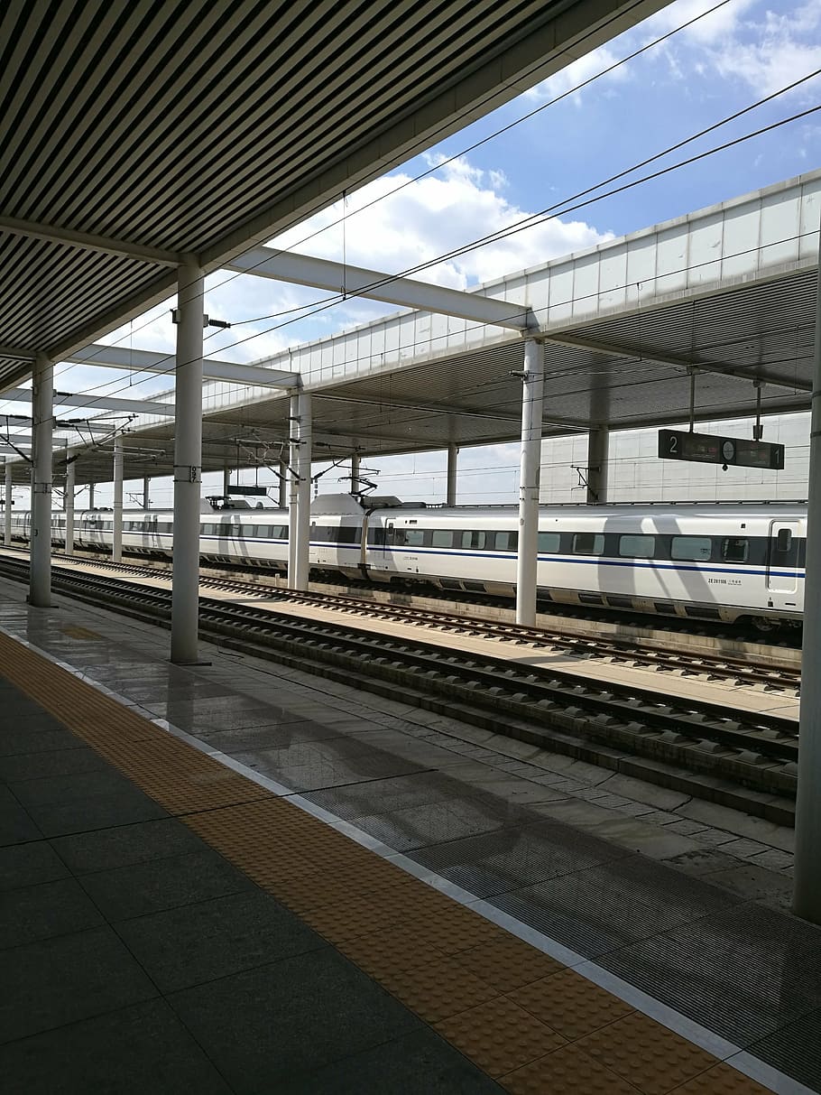 high speed rail, china, baoding, rail transportation, track HD wallpaper