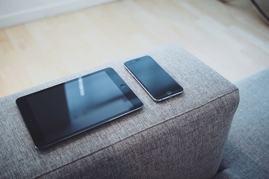 black iPad, iphone, tablet, computer, mobile, smartphone, screen HD wallpaper