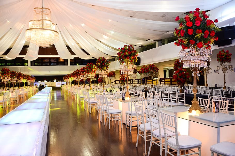 white metal table and chairs on canopy, interior, luggage, prom HD wallpaper