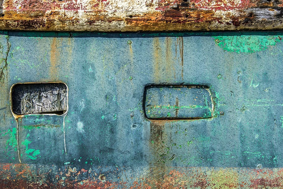 Texture, Wood, Rust, Boat, Hull, texture wood, boat hull, peeling paint HD wallpaper