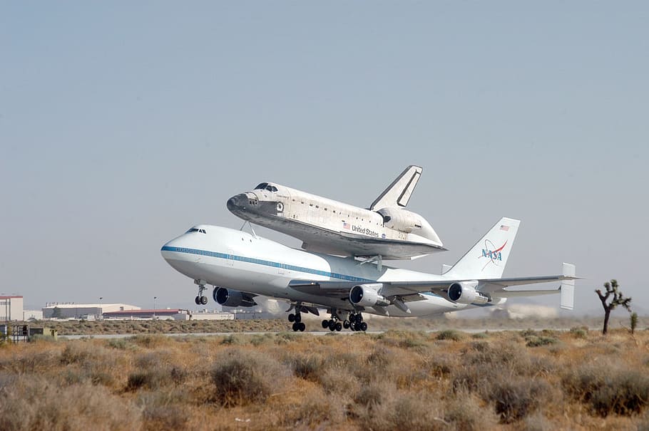 Space Shuttle, Nasa, shuttle transportation, piggyback, boeing, HD wallpaper
