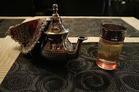 tea, moroccan, pot, glass, refreshment, drink, food and drink HD wallpaper
