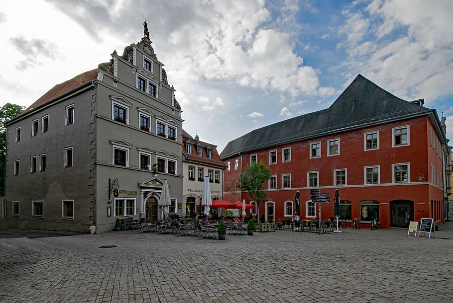 weimar, thuringia germany, old town, old building, places of interest HD wallpaper