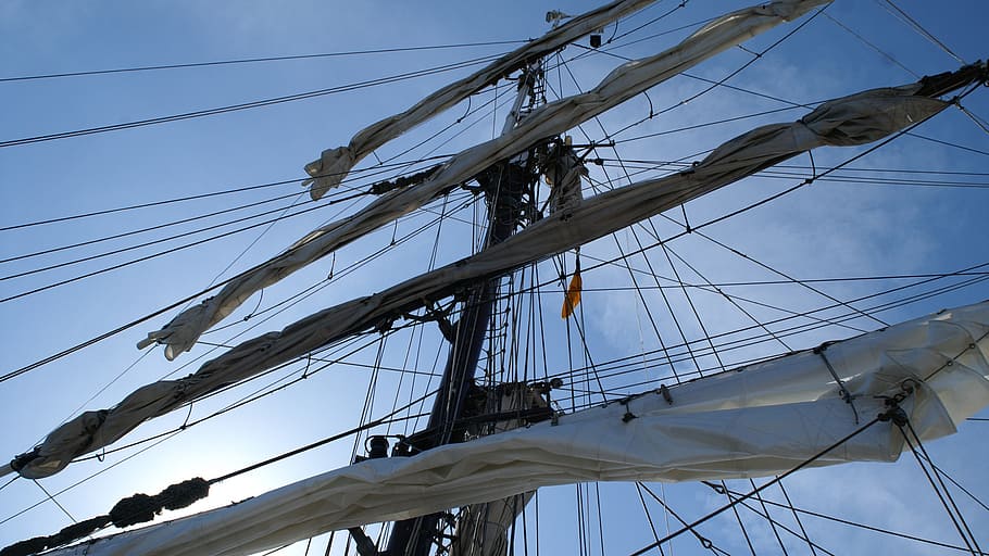 sailing vessel, rigging, masts, nautical vessel, sailboat, mode of transportation HD wallpaper