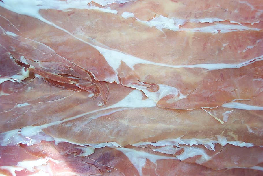 ham, food, texture, power, smoked ham, parma ham, full frame HD wallpaper