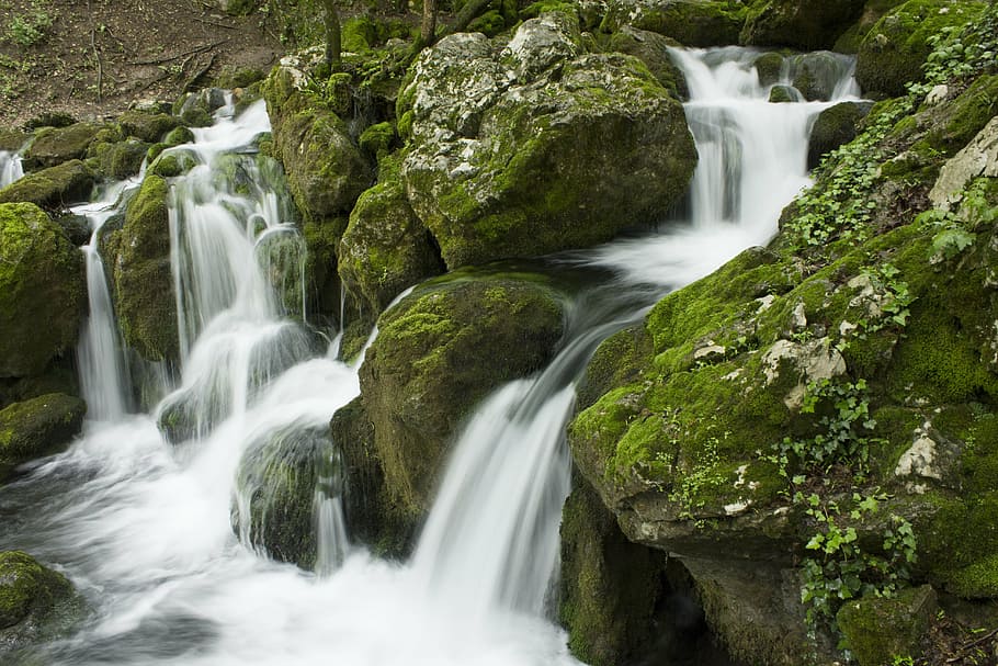 water, fall, nature, landscape, waterfall, river, outdoor, natural HD wallpaper