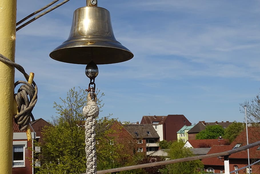 Bell, Sail Training Ship, ship bell, me, building exterior HD wallpaper