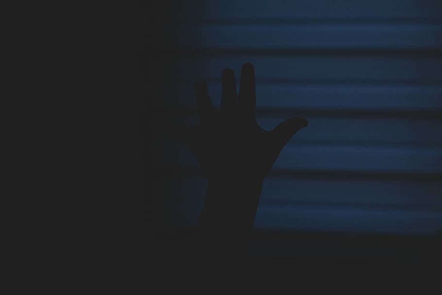 human hand, night, dark, black, wall, silhouette, human body part HD wallpaper