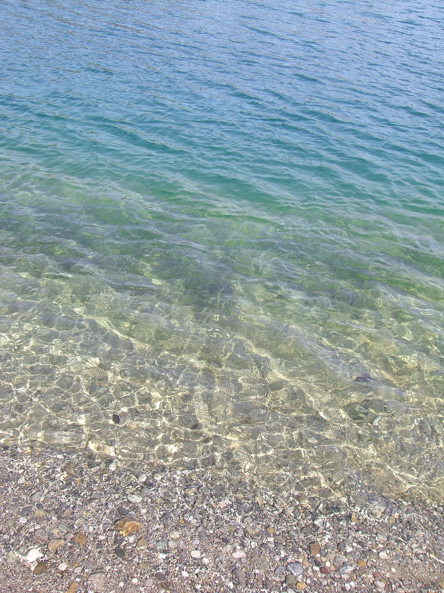 lake, light, water, wave, pebble, beauty in nature, sea, tranquility HD wallpaper