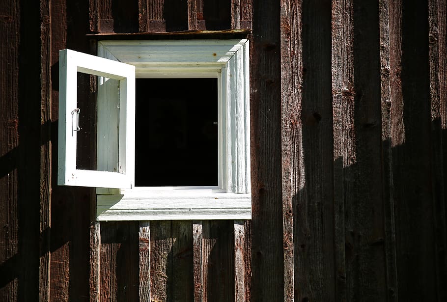 architecture, house, rustic, wall, window, wood, wooden, wood - material HD wallpaper