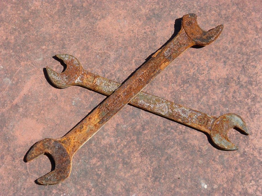 tools, spanner, old, rusty, concepts, oxide, metal, weathered HD wallpaper