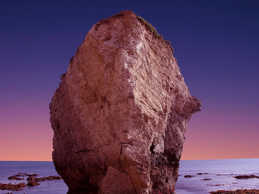 rock, cliff, bluff, shore, coast, seaside, stone, steep, vertical HD wallpaper
