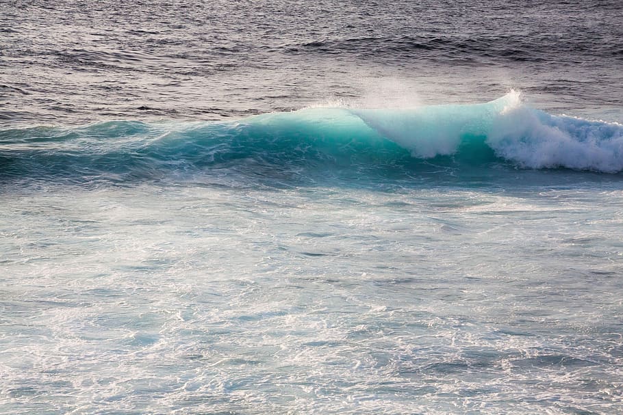 Wave, Ocean, Flood, Sea, Water, Spray, holiday, surf, wind HD wallpaper