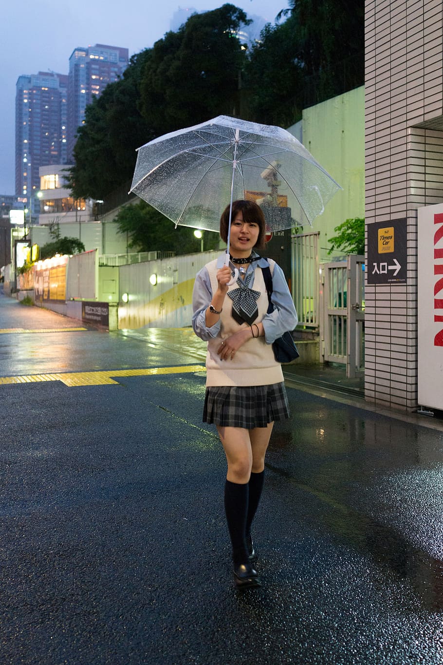 woman smiling holding umbrella, girl, asian, love, japanese, teen