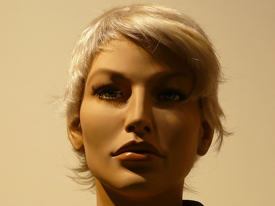 doll, display dummy, face, portrait, fashion, profile, hairstyle HD wallpaper