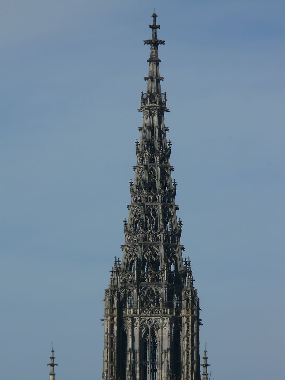 Ulm Cathedral, Steeple, Spire, great, church, tower, münster HD wallpaper