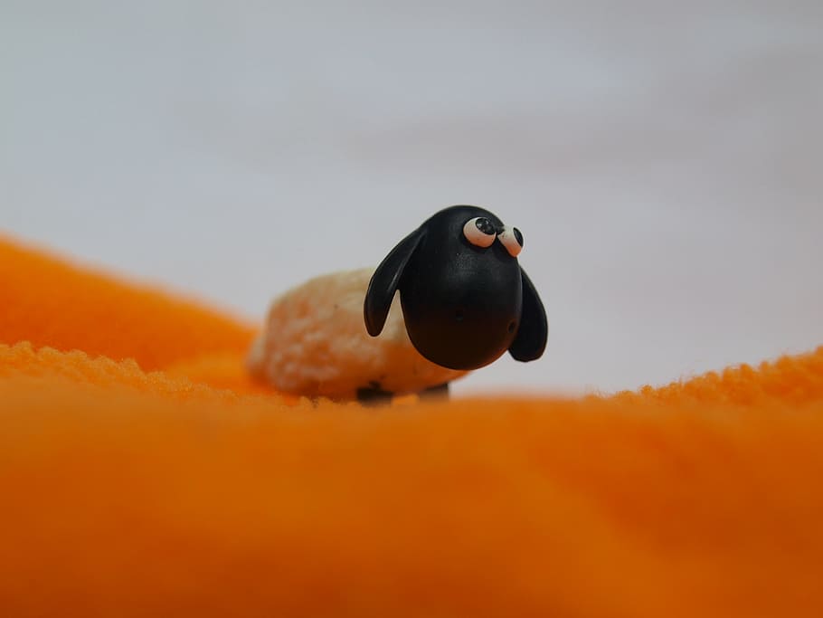 toy, sheep, macro, miniature, cute, animal, play, wool, fluffy HD wallpaper
