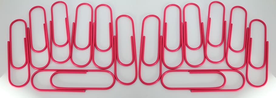 Paperclips, Office Supplies, Business, accessories, header, HD wallpaper