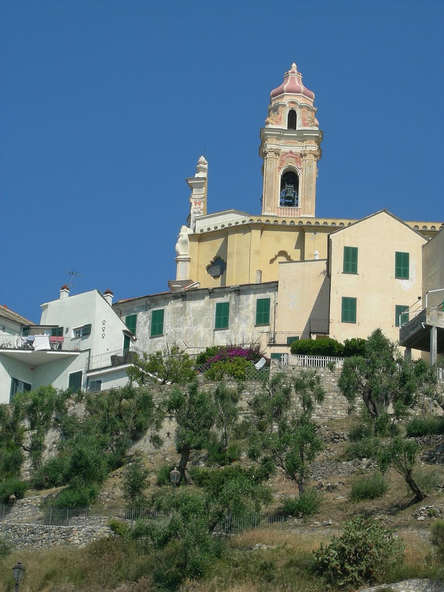 deer, sea, liguria, building exterior, architecture, built structure HD wallpaper