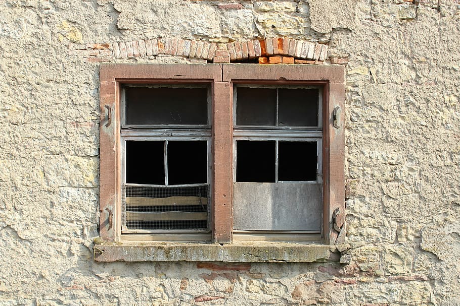 window, old, old window, glass, architecture, masonry, brick HD wallpaper