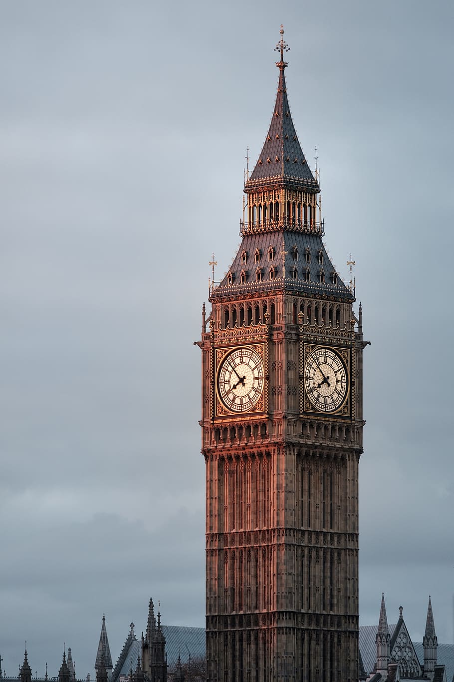 architecture, building, infrastructure, sky, big be, clock HD wallpaper