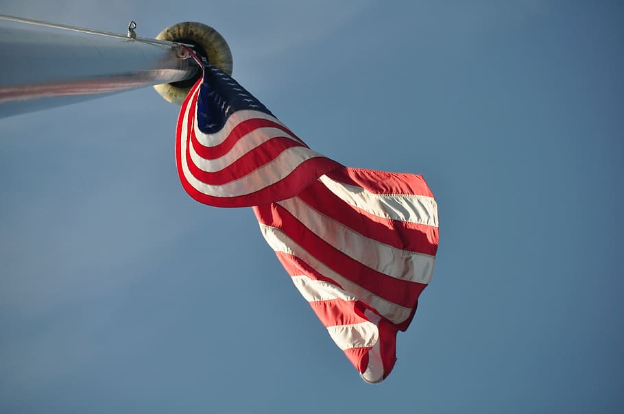 low angle photography of U.S.A flag, united states of america