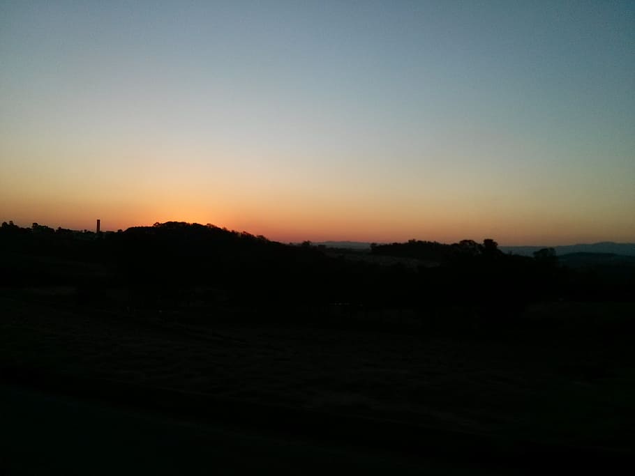 sol, horizon, landscape, eventide, rays of sunshine, sunset HD wallpaper