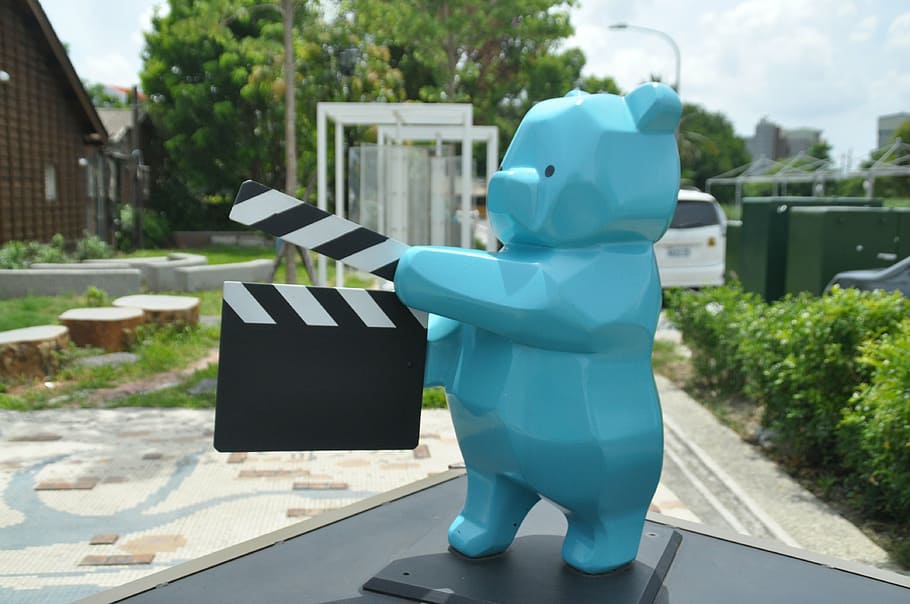 tainan, the film, taiwan, blue bear, representation, day, sunlight, HD wallpaper