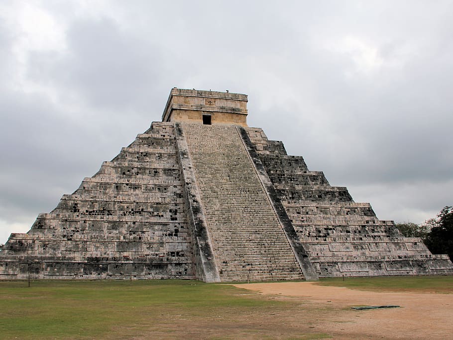 Chichen Itza during daytime, chichén itzá, mexico, unesco, world heritage