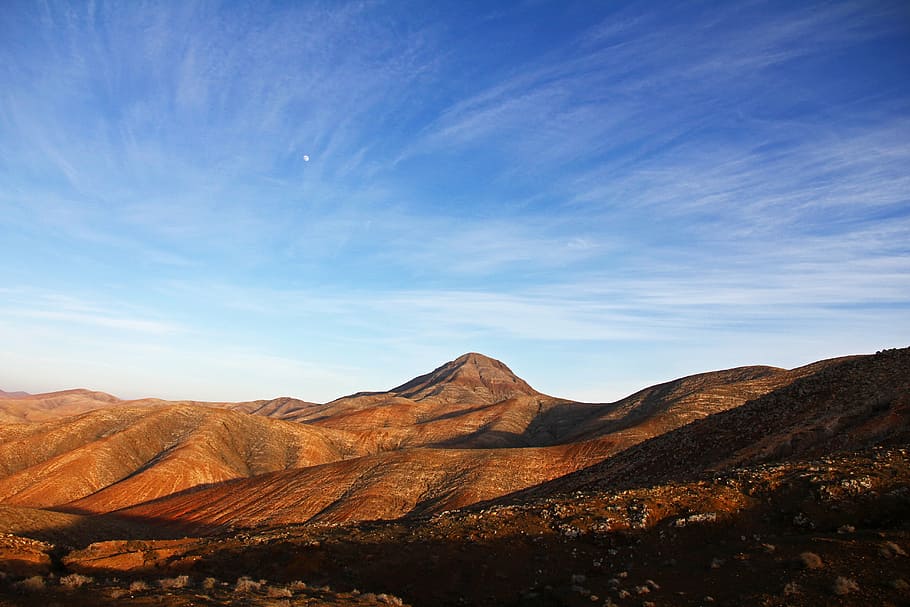clouds, landscape, mountains, nature, rocky, sky, desert, scenics HD wallpaper