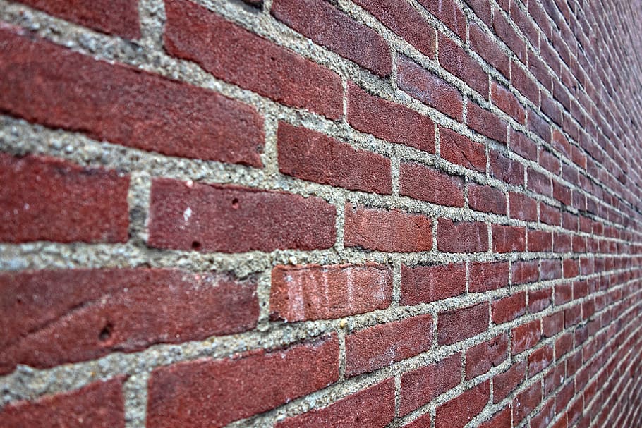 wall, brick wall, red brick wall, stone, texture, pattern, brick texture HD wallpaper