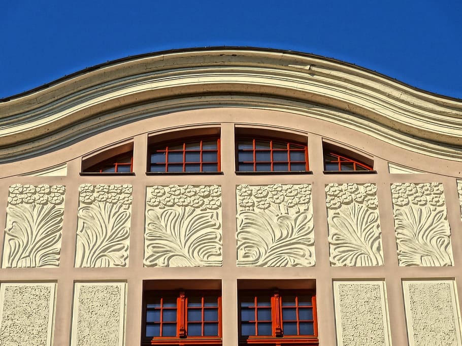 gable, pediment, architecture, facade, exterior, building, roof HD wallpaper