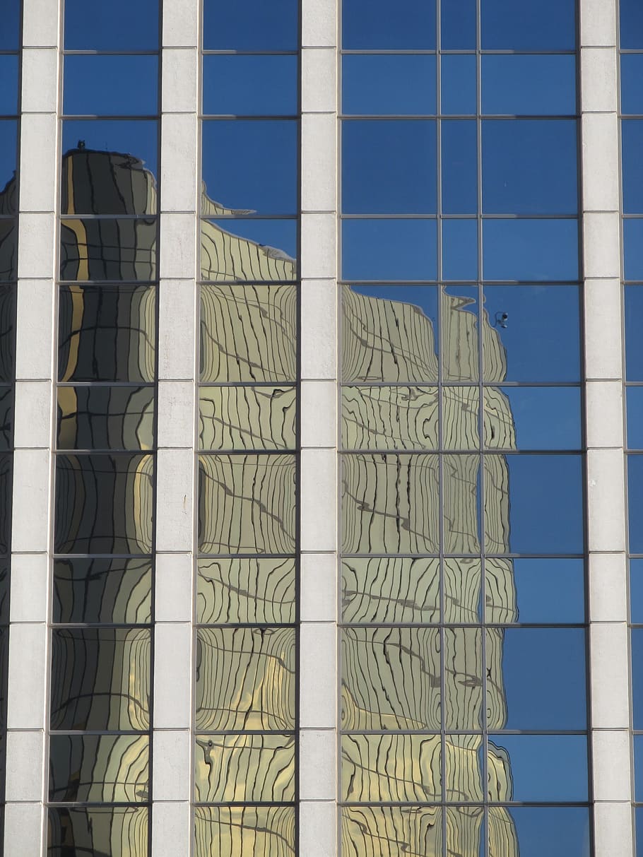 windows, reflection, dallas, buildings, downtown, office buildings HD wallpaper