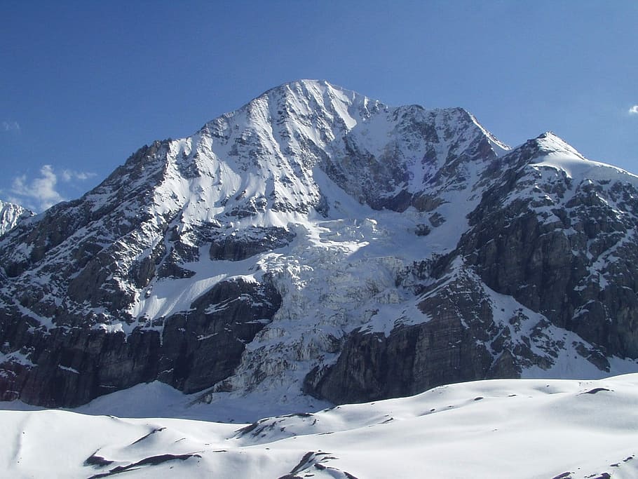 North Wall, Alpine, königsspitze, mountains, ice wall, cold HD wallpaper