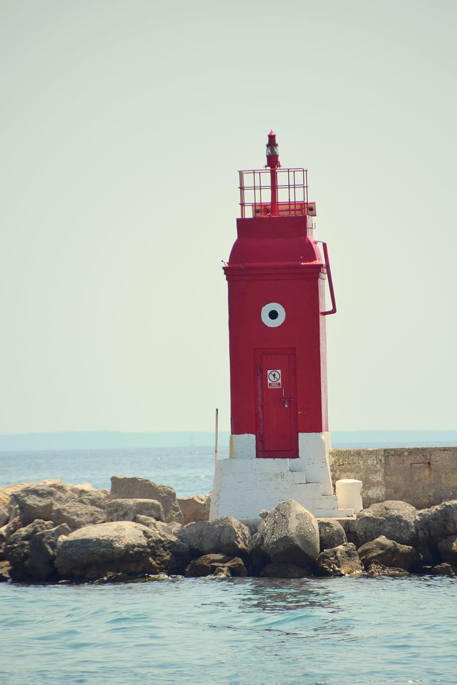 lighthouse, sea, landscape, water, sky, built structure, tower HD wallpaper