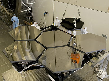 low-angle photo of mirror framed chandelier, telescope, space telescope HD wallpaper
