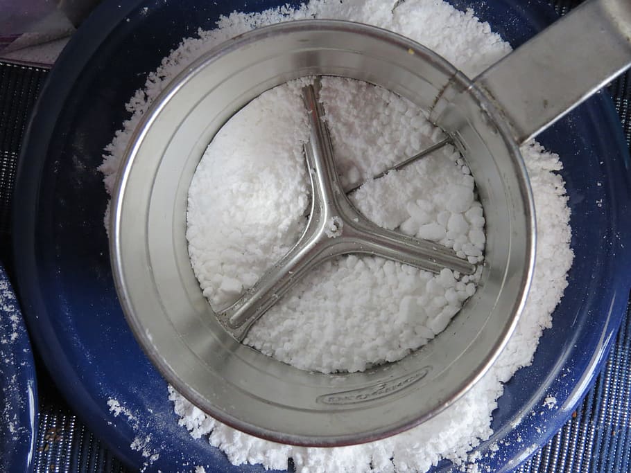 Single Hand Flour Sifter, Icing Sugar, powdered sugar sieve, metal, HD wallpaper