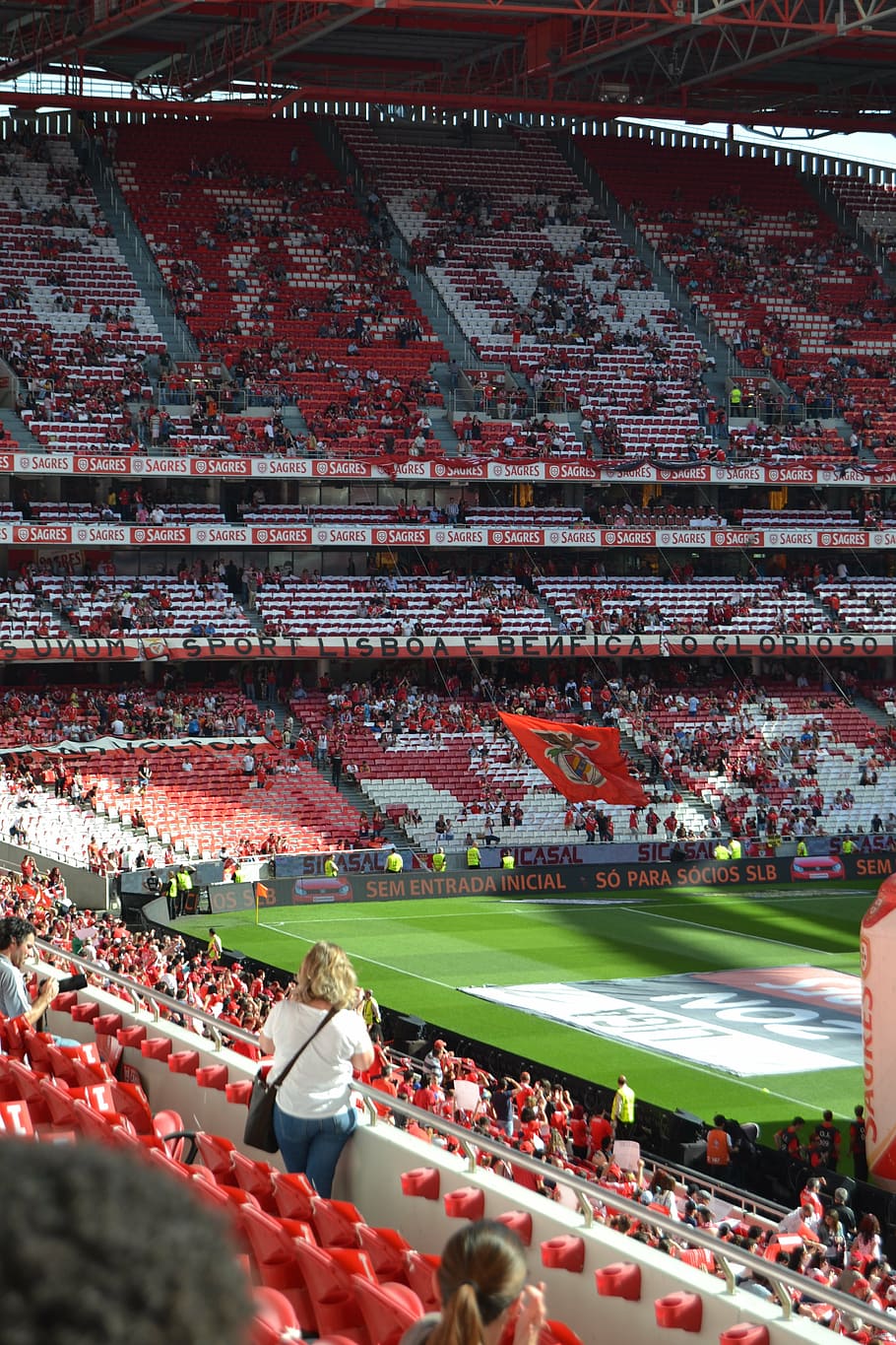 HD wallpaper: stadium of light, portugal, lisbon, slb, group of people, sport - Wallpaper Flare